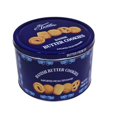 Danish Butter Cookies Assortment with sticker - Luxury Festive Biscuits For Sharing - Biscuit Hamper For Families Adults Kids - Christmas Secret Santa