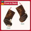 18" Christmas Sto cking Gift Decoration Bag Pouch for Party New Year Eve Christmas Coffee Cup and Coffee Beans view 2