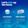 OceanSaver Eco-Friendly Dishwasher Tablets - Pack of 300 | Non-Toxic & Plastic-Free Dish Washing Tablets for Sustainable Cleaning | All in One Plant-Based Dishwasher Salt & Rinse Aid for Tough Stains view 4