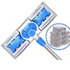 Microfiber Hardwood Floor Mop 7 Washable Reusable Flat Mops Cloths Pads, for Wet or Dry Floor Cleaning (Blue) view 1