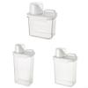 Airtight Laundry Detergent Dispenser with Measuring Cup, Clear Multi-Use Laundry Powder Detergent Dispenser, Laundry Detergent Box for Soft Washer(1800ML) view 3