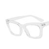 PARWANA Fashion Cute Computer Readers Oversized Blue Light Blocking Eyewear Reading Glasses Fatigue Relieve Flat Light Mirror (Color : Clear-white, Size : +0.00) view 1