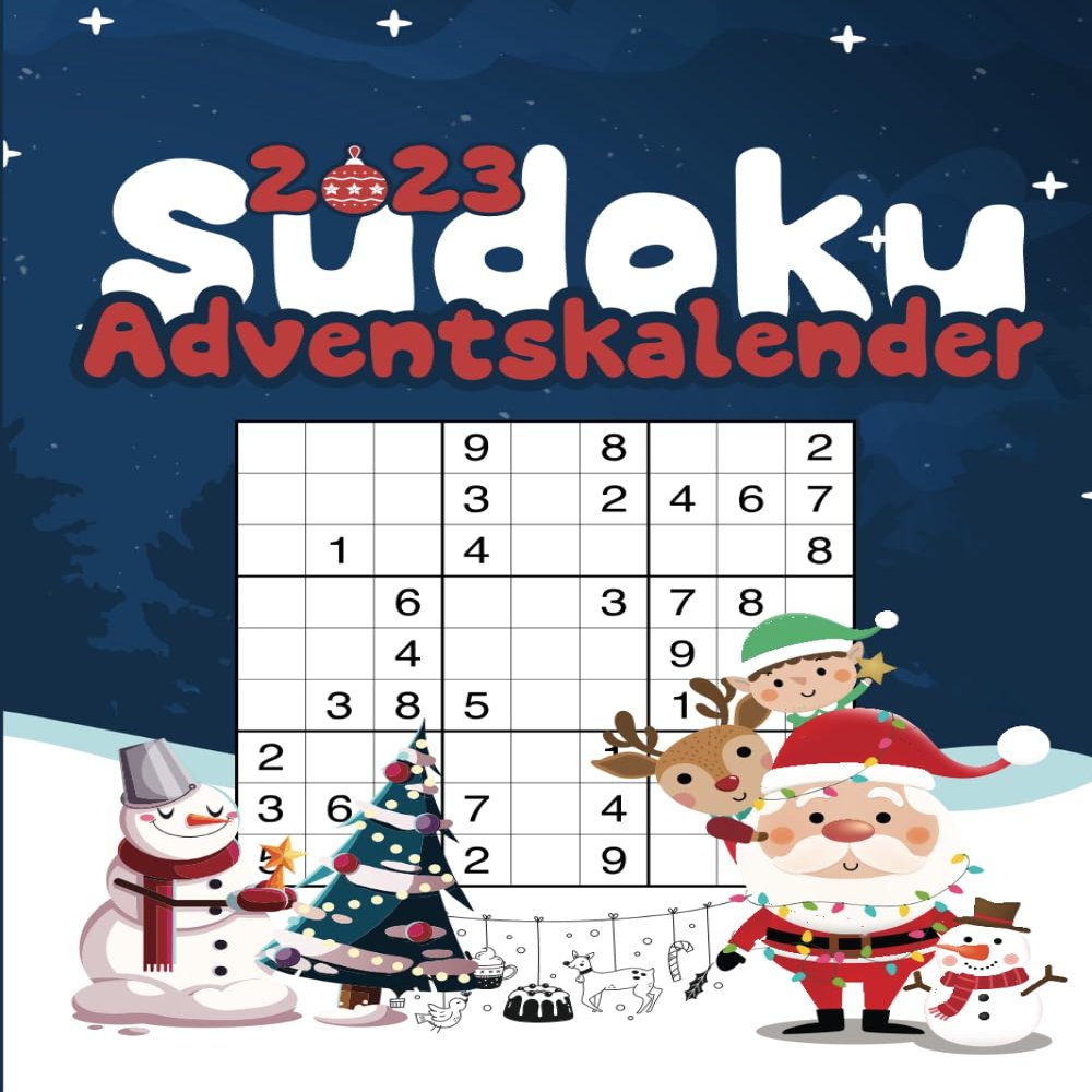 Sudoku Adventskalender 2023: Rtsel Adventskalender Fr Erwachsene MIT 110 Sudokus in 3 von Leicht Bis Schwer MIT Lsungen in Groer Schrift Fr Erwachsene Senioren Rentner | Weihnachten Geschenk