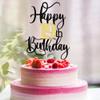 Happy 19th Birthday Cake Toppers Glitter 19th Anniversary Cake Topper 19 Years Loved Bday Decorations 19 Gold Birthday Cake Decorations Nineteen Party Supplies for Women Men(Black Gold) view 4