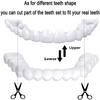 Flipped Warmth 2 Pairs Instant Veneers Dentures Fake Teeth Smile Teeth Covers snap on veneers teeth Top And Bottom Clip in Veneers Teeth Temporary Upper And Lower False Teeth view 3