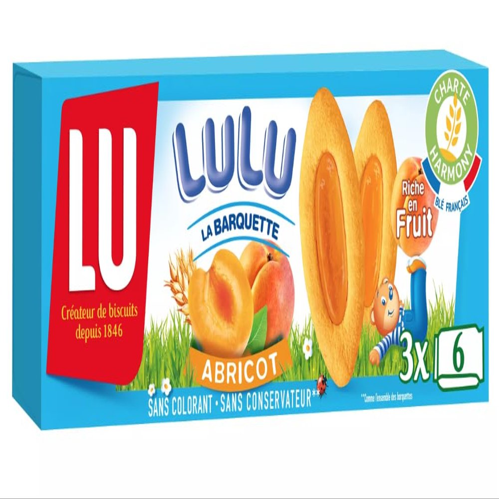 LU Barquette Apricot 120g - Pack of 5