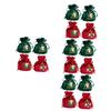 ABOOFAN 16 Pcs Christmas Apple Bag Xmas Cookie Bag Xmas Presents Sacks Christmas Drawstring Bag Candy Cookie Pouch Stocking Storage Sack Candy Bag Cloth An Fruit view 1