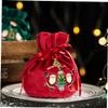 ABOOFAN 16 Pcs Christmas Apple Bag Xmas Cookie Bag Xmas Presents Sacks Christmas Drawstring Bag Candy Cookie Pouch Stocking Storage Sack Candy Bag Cloth An Fruit view 4