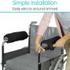 2pcs Wheelchair Armrest Cover,Universal Support Cushion Accessories for Padded Arm Rest view 2