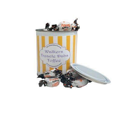 250g Paint Pot Tin of Walkers Individually Wrapped Treacle Dabs Toffees
