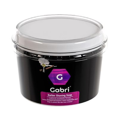 Gabri Professional Shaving Soap 140 g for Sensitive Skin - Traditional Shaving Soap for Men's Grooming, Natural Palm Formula, Barber and Home Use, 140 g