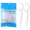 AMZFUK 100 Pcs Disposable Dental Floss,Dental Care,Dental Floss Stick with Portable Casetoothpicks, Teeth Cleaning for Removing Plaque and Food Removal,Tooth Cleaner Sticks view 1