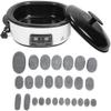 27-Piece Basalt Hot Stone Massage Kit for Home Spa - Digital Stone Heater Included, Natural Stones for Relaxation, Pain Relief view 2
