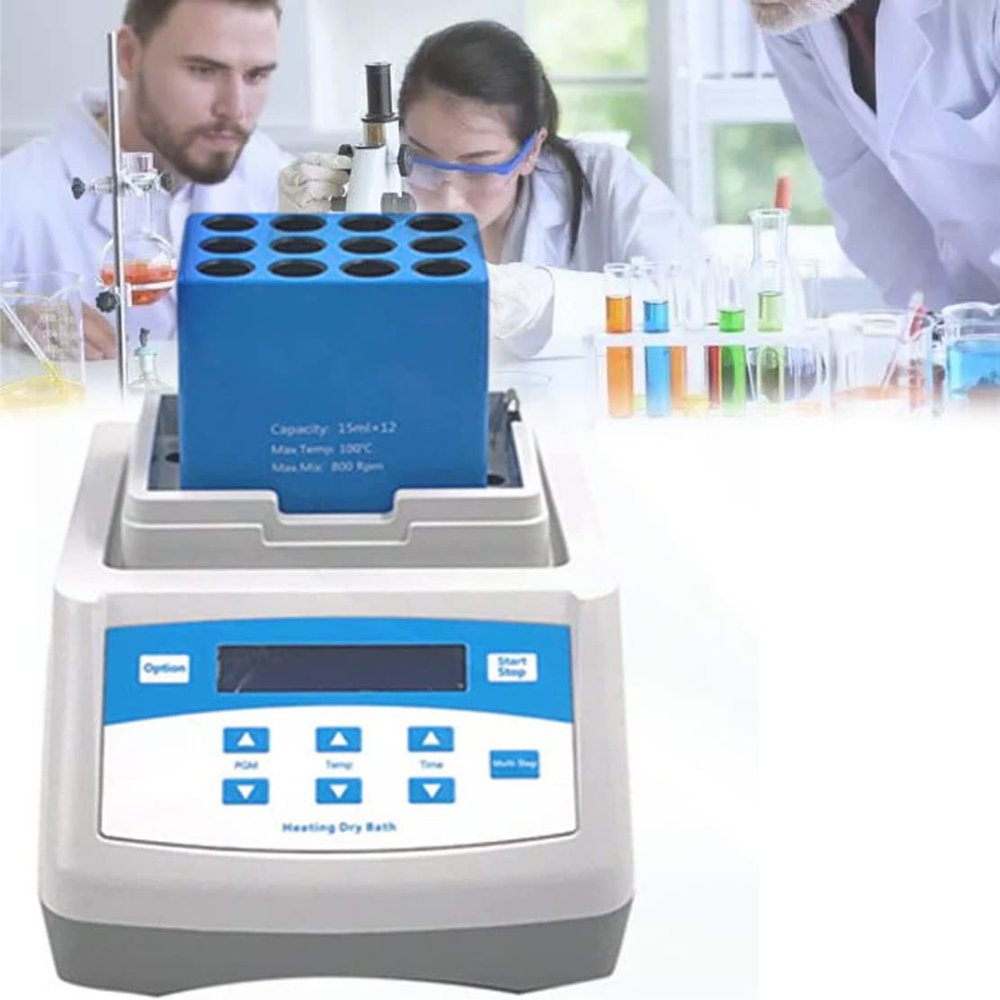 CYMYYDS Portable Gel Heating Machine, Plasma Bio-Filler Gel Making Instrument, Autologous Serum Filler with Digital Display, for Laboratory,Heater-5mlx12Holes