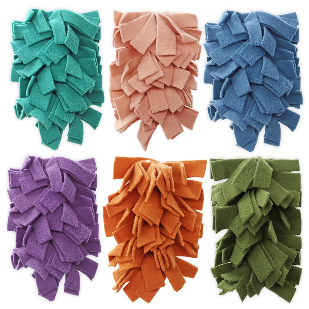 6 Layer Fleece Duster Refills for Swiffer Hand Duster, Zero Waste, Reusable and Washable Replacement Dusters for Cleaning Ceiling Fan Hardwoods (6 Pack-Multicolour-B)