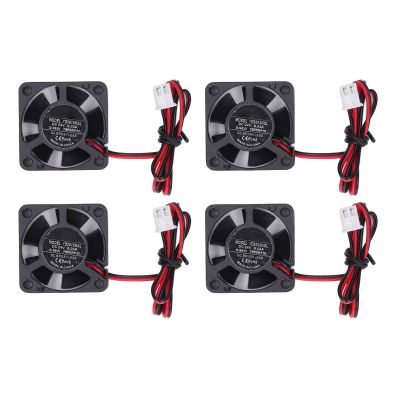 Dc Brushless Fan for Hot End V6 V5 Extruder 3010 3010 4Pcs Cooling 2Pin for Mini Miniature Fanner Computer Cooling Fans (DC24V)