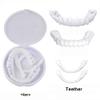 2 Pair Dentures, False Teeth Snap on Veneers Teeth Temporary Denture, Clip in Veneers Teeth Cosmetic Veneers Teeth Whitening Denture for Bad Teeth view 2
