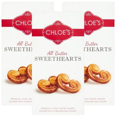 Chloe's All Butter Sweethearts 100g (3 Pack Bundle)