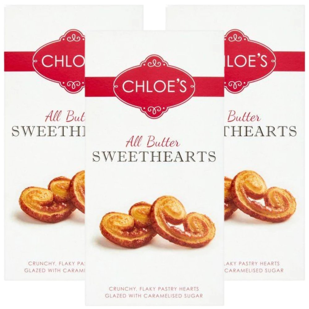 Chloe's All Butter Sweethearts 100g (3 Pack Bundle)