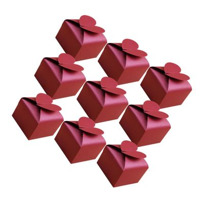 Healeved 50pcs Delicate Heart Candy Box Paper Container Packaging Boxes Party Supplies for Wedding Festival Wedding Favor Candy Paper