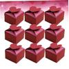 Healeved 50pcs Delicate Heart Candy Box Paper Container Packaging Boxes Party Supplies for Wedding Festival Wedding Favor Candy Paper view 4