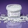 Purple Cupcakes Sprinkles Pearls 2mm - SHIMMER SATIN SILVER (V) - Cake and Cupcake Sprinkles for Birthdays, Weddings and all occassions view 1