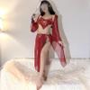 AHOR Chinese style set, high-end sexy pajamas, pure temptation, sexy embroidered pajamas view 2