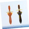 GOOHOCHY 2 Pack Baby Toothbrush Toy Soft Bristles Boys and Girls Brush for Oral Care Safe Silicone for Toddler Light Dark view 2