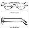 ABETOS Round Blue Light Reading Glasses Small Retro Metal Frame Strong Readers Glasses Flexible Hinges Lightweight Computer Eyeglasses for Men Women, Gold 2.5 view 2