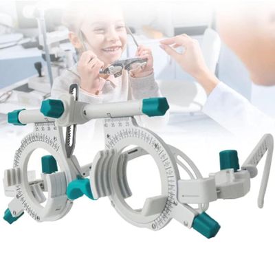 ExoticaBlend Optometry Optician Fully Adjustable Trial Frame Optical Trial Lens Frame Eye Optometry Optician Eye Test Glasses Optical Titanium Trial Eye Optometry Lens Frame