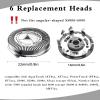 6 Pack SH30/50 Shaver Heads Replacement Compatible with Series 5000, 3000, 1000 Replacement Blades with Cleaning Brush, Wet Dry Shaver Accessories for AT8xx/AT7xx/PT8xx/PT7xx/S5xxx view 2