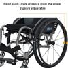 24inch Rear Wheel Set for Sports Wheelchair - Replacement Wheels with Aluminum Hub and Bearing for Smooth Mobility and Pneumatic Tires for Enhanced Comfort view 4