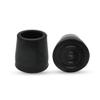 1 inch Cane Tip Replacement, Black Rubber Tips for Canes Walking Stick, and Cruch, Pack of 2 view 1