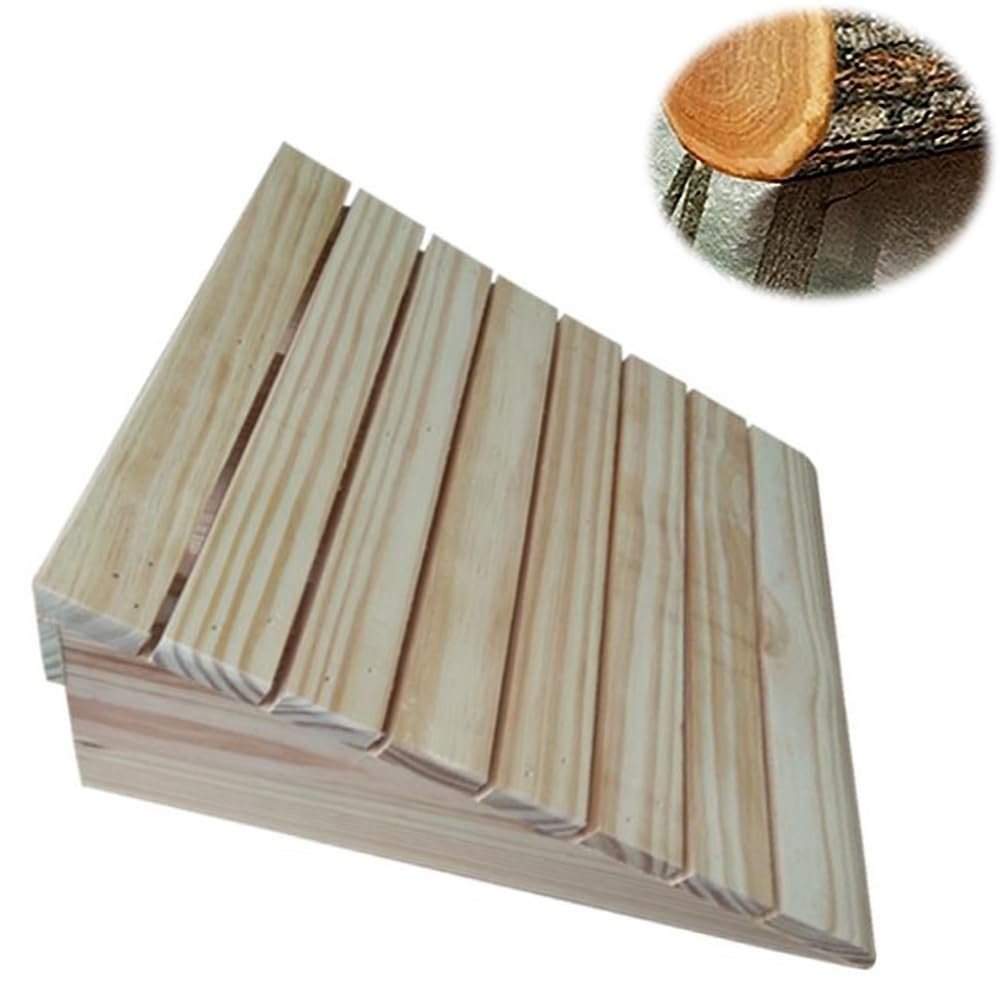 XJKH Solid Wood Ramp - Wooden Threshold Ramps For Front Door/Garage - Lightweight Wheelchair Ramp For 7-15cm Rise - Portable Pet Ramps - Kerb Ramps