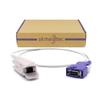 skmeditec SpO2 Sensor 9.8FT Cable with Chip Compatible with Nellcor Oximax SpO2 Module, Reusable Large Clip Probe with 14 Pins Connector, Replacement Cord view 1