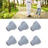 19mm 6pcs Crutch Tips Replacement, Rubber Cane Tips, Silicone Crutch Head, Wear Resistant Heavy Duty Soft Walking Aid Tips for Canes and Crutches view 1