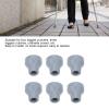 19mm 6pcs Crutch Tips Replacement, Rubber Cane Tips, Silicone Crutch Head, Wear Resistant Heavy Duty Soft Walking Aid Tips for Canes and Crutches view 2