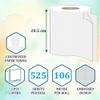 Pack of 6 - White Centerfeed Rolls, 2ply, 525 Sheets Jumbo Kitchen Rolls, Disposable Kitchen Wiping Paper Rolls, Domestic & Commercial Usage, Multipurpose - Home/Office/Hospitality/Healthcare view 2