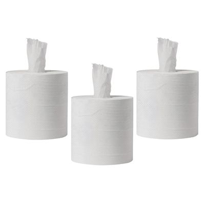 3 Rolls  Jumbo White Kitchen Rolls | 2ply Paper Roll | 525 Sheets | Embossed Extra Long Centerfeed Rolls | Cleaning and Hygiene | Strong Absorbent | Multipurpose  Ideal for Kitchen Restroom Office