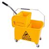 20 Litre Strong Durable Floor Cleaning Commercial Kentucky Dual-Bucket & Wringer System With Wheels & Handle (2, Green) view 2