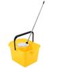 12L Blue, Green, Yellow, Red Or Metallic Cotton Mop & Bucket Set With Pouring Lip For Cleaning Floors & Tiled Surfaces (Red - Mop & Bucket, 2 Sets) view 3