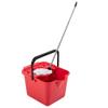12L Blue, Green, Yellow, Red Or Metallic Cotton Mop & Bucket Set With Pouring Lip For Cleaning Floors & Tiled Surfaces (Yellow - Mop & Bucket, 2 Sets) view 2