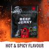Beef Jerky by Get Jerky Trailhead, Devils Wrath Flavour, Multipack of 6 x 40g bags, Dried Meat Snack, High Protein Snacks for Gym, Fitness, Outdoor, Hiking - Gluten Free & Made with Premium Welsh Beef view 3