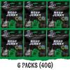 Beef Jerky by Get Jerky Trailhead, Black Pepper Flavour, Multipack of 6 x 40g bags, Dried Meat Snack, High Protein Snacks for Gym, Fitness, Outdoor, Hiking - Gluten Free & Made with Premium Welsh Beef view 4