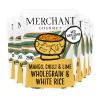 Merchant Gourmet Mango, Chilli & Lime Wholegrain Rice, Microwave Ready in Minutes, Source of Fibre, Low Fat, Vegan, 250 g (Pack of 6) view 1