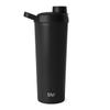 Simple Modern Stainless Steel Shaker Bottle with Ball 24oz | Metal Insulated Cup for Protein Mixes, Shakes and Pre Workout | Rally Collection | 710ml | Midnight Black view 2