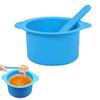 1pcs Silicone Warm Wax Pot Liner,Reusable Silicone Wax Warmer Liner With A Stirring Rod,Collapsible Silicone Wax Warmers Liner Wax Pot Liner,for Home or Beauty Shop to Melting Wax Hair Removal(Blue) view 1