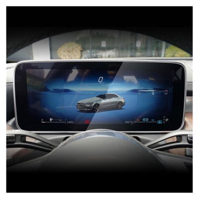 KRIECK Tempered Glass Protective Film For Benz For GLC 2023 11.9 Inch GPS Touch Control Screen And 12.3 Inch LCD Instrument Screen Tempered Glass Protective Film Protective Film (Size : Instrument)