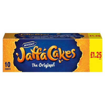 McVitie's Jaffa Cakes Original Biscuits 10 Cakes,110g (Box of 12 Cartons)