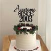 22nd Awesome since 2003 Cake Topper Cheers to 22 Years Birthday Cake Pick 22 Fabulous Cake Decoration for Happy 22nd Birthday Anniversary Party Cake Decorations Supplies (2003, black) view 3
